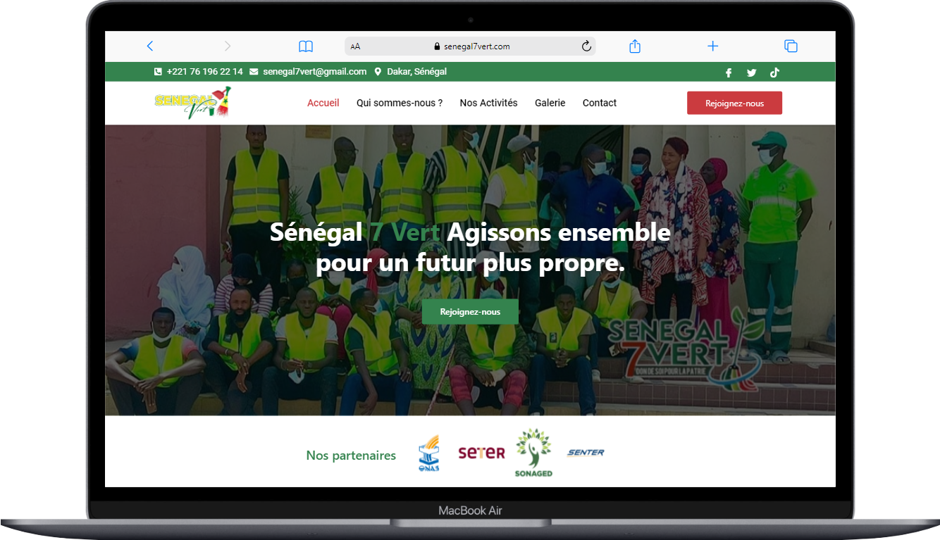 Création de site web Sénégal Mbour Saly